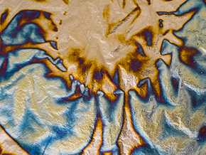 bladmetaal oxydmetaal blauw